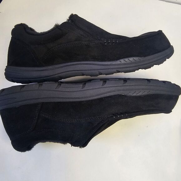 Men Skechers Shoes Relax Fit Black Slipper House Shoe Sz 10  Comfort Casual S102 - Picture 3 of 7